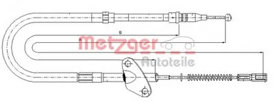 Трос, стояночная тормозная система COFLE METZGER купить