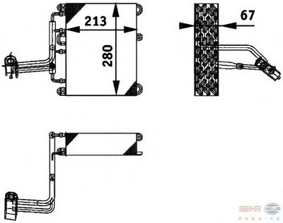 Испаритель, кондиционер BEHR HELLA SERVICE купить