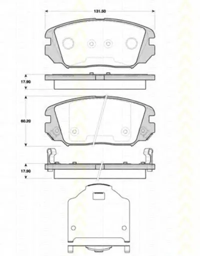 Комплект тормозных колодок, дисковый тормоз TRISCAN купить
