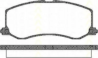 Комплект тормозных колодок, дисковый тормоз TRISCAN купить