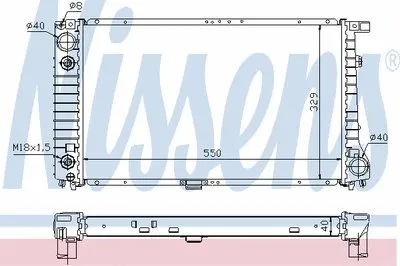 Радиатор, охлаждение двигателя NISSENS купить