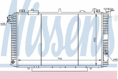 Радиатор, охлаждение двигателя NISSENS купить