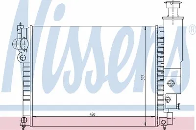 Радиатор, охлаждение двигателя NISSENS купить