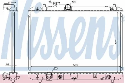 Радиатор, охлаждение двигателя NISSENS купить