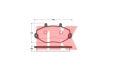 Комплект тормозных колодок, дисковый тормоз NK купить