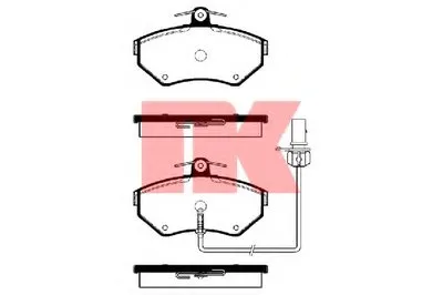 Комплект тормозных колодок, дисковый тормоз NK купить