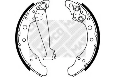 Комплект тормозных колодок MAPCO купить