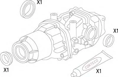 Комплект прокладок, дифференциал CORTECO купить