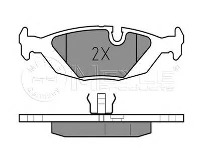 Комплект тормозных колодок, дисковый тормоз MEYLE купить