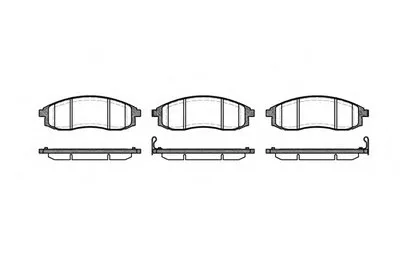 Комплект тормозных колодок, дисковый тормоз REMSA купить