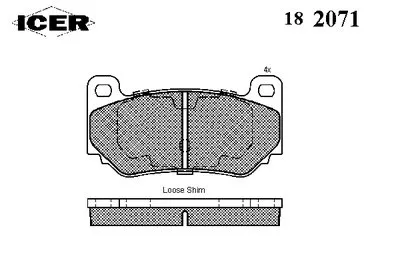 Комплект тормозных колодок, дисковый тормоз ICER купить
