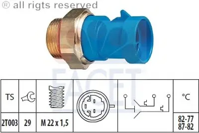 Термовыключатель, вентилятор радиатора FACET купить