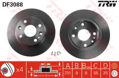 Тормозной диск TRW купить