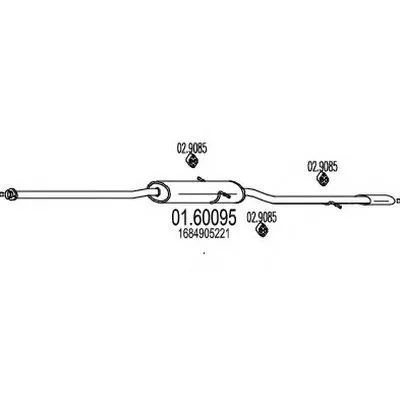 Глушитель выхлопных газов конечный MTS купить