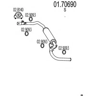 Труба выхлопного газа MTS купить