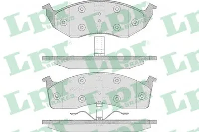 Комплект тормозных колодок, дисковый тормоз LPR купить
