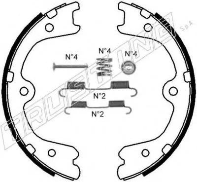 Комплект тормозных колодок, стояночная тормозная система TRUSTING купить