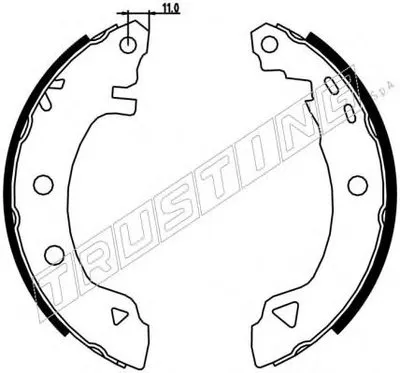 Комплект тормозных колодок REPARATION KIT TRUSTING купить