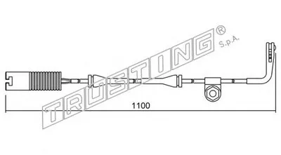 Сигнализатор, износ тормозных колодок TRUSTING купить