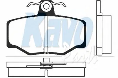 Комплект тормозных колодок, дисковый тормоз MK KASHIYAMA KAVO PARTS купить