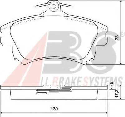 Комплект тормозных колодок, дисковый тормоз A.B.S. купить