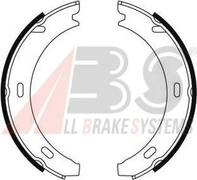 Комплект тормозных колодок, стояночная тормозная система A.B.S. купить