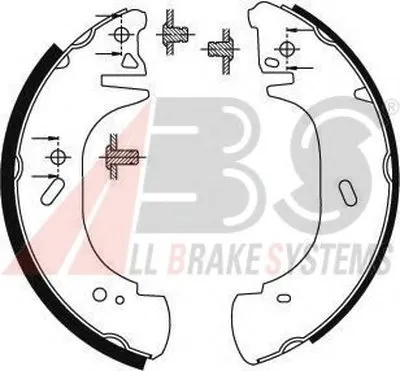 Комплект тормозных колодок A.B.S. купить