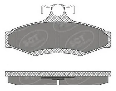 Комплект тормозных колодок, дисковый тормоз SCT Germany купить