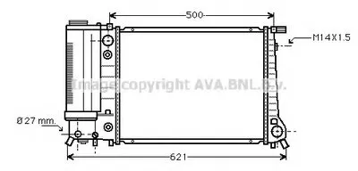 Радиатор, охлаждение двигателя AVA QUALITY COOLING купить