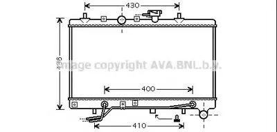 Радиатор, охлаждение двигателя AVA QUALITY COOLING купить