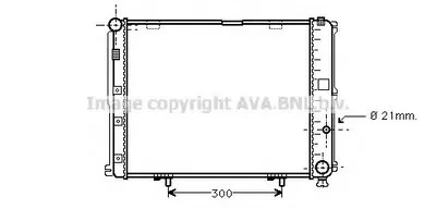 Радиатор, охлаждение двигателя AVA QUALITY COOLING купить