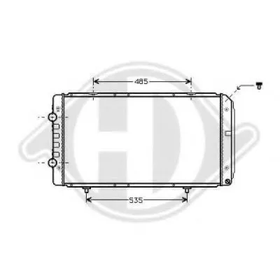 Радиатор, охлаждение двигателя DIEDERICHS купить