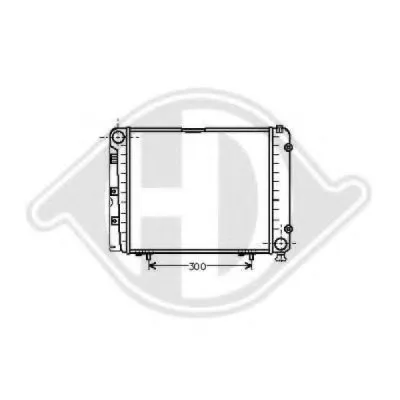 Радиатор, охлаждение двигателя DIEDERICHS купить