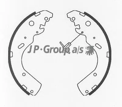 Комплект тормозных колодок QH JP GROUP купить