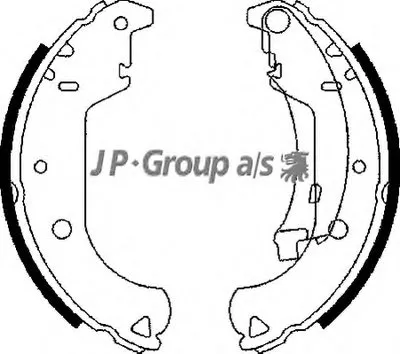 Комплект тормозных колодок QH JP GROUP купить