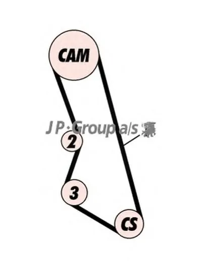 Комплект ремня ГРМ QH JP GROUP купить