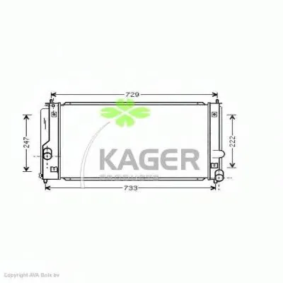 Радиатор, охлаждение двигателя KAGER купить