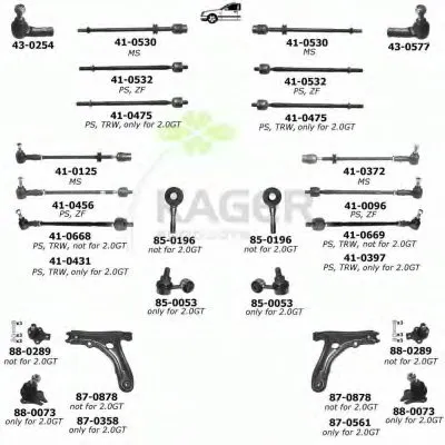 Подвеска колеса KAGER купить
