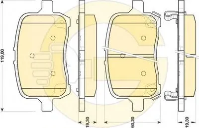 Комплект тормозных колодок, дисковый тормоз GIRLING купить