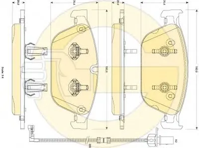Комплект тормозных колодок, дисковый тормоз GIRLING купить