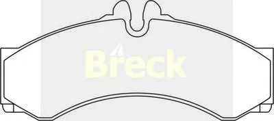 Комплект тормозных колодок, дисковый тормоз BRECK купить