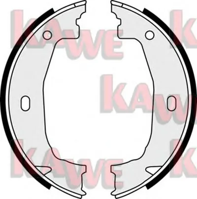 Комплект тормозных колодок, стояночная тормозная система KAWE купить