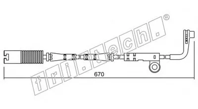 Сигнализатор, износ тормозных колодок fri.tech. купить