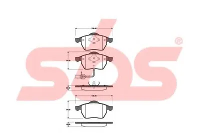 Комплект тормозных колодок, дисковый тормоз sbs купить