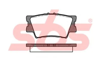 Комплект тормозных колодок, дисковый тормоз sbs купить