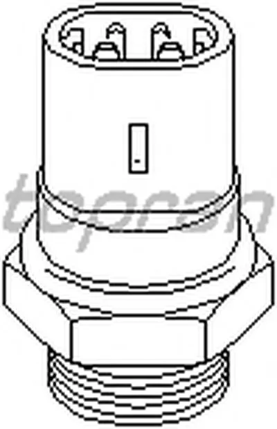 Термовыключатель, вентилятор радиатора TOPRAN купить