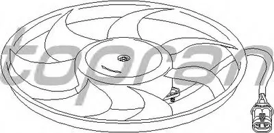 Вентилятор, охлаждение двигателя TOPRAN купить