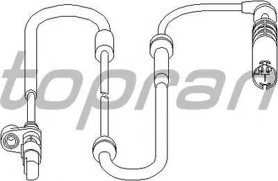 Датчик, частота вращения колеса TOPRAN купить