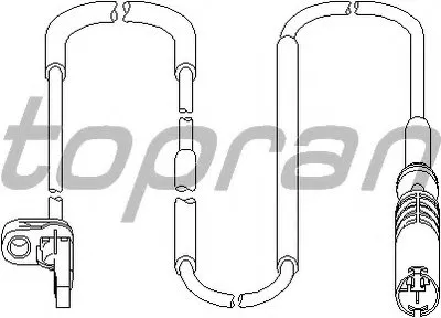 Датчик, частота вращения колеса TOPRAN купить