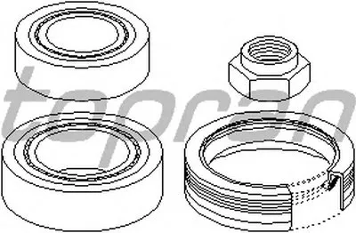 Комплект подшипника ступицы колеса TOPRAN купить